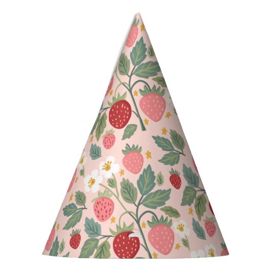 Berry First Strawberry Bouquet Verjaardag Feesthoedjes (Links)