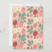 Berry First Strawberry Bouquet Verjaardag Kaart (Achterkant)