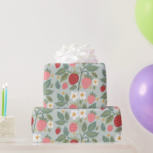 Berry First Strawberry Cadeaupapier (Feestgeschenken)