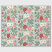 Berry First Strawberry Cadeaupapier (Vlak)