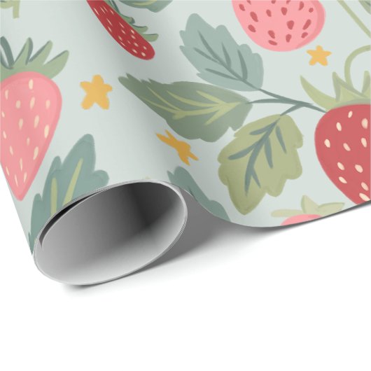 Berry First Strawberry Cadeaupapier (Rol Hoek)