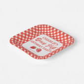 Berry First Strawberry Girl 1e verjaardag Papieren Bordje (Gebogen)