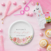 Berry First Strawberry Summer 1st Birthday | Papieren Bordje (Feest)