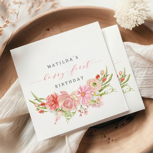 Berry First Strawberry Summer 1st Birthday | Servet