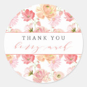 Berry First Strawberry Summer Bedankt Ronde Sticker (Voorkant)