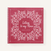 Berry Floral Letters naar My Niece Keepomwille Jou Notitieboek (Voorkant)