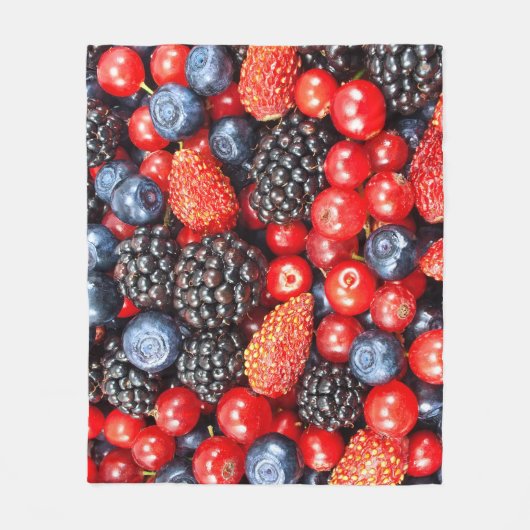 Berry-Fresh achtergrond mozaïek Fleece Deken (Voorkant)