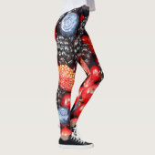 Berry-Fresh achtergrond mozaïek Leggings (Rechts)