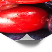 Berry-Fresh achtergrond mozaïek Poster (Hoek)
