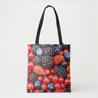 Berry-Fresh achtergrond mozaïek Tote Bag