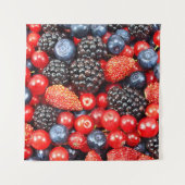 Berry-Fresh achtergrond mozaïek Wandkleed (Voorkant)