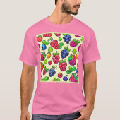 Berry Fruit Pattern Design T-shirt (Voorkant)