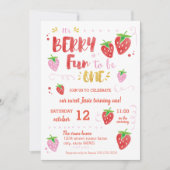 Berry Fun om 1 eerjarig feest te worden Kaart (Voorkant)