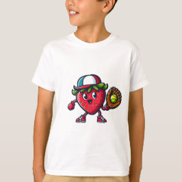 Berry goed in dit spel! Aardbei Softball T-shirt