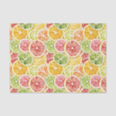 Berry Green Lim Orange Pink Fruit Bridal Shower Tissuepapier (Voorkant)