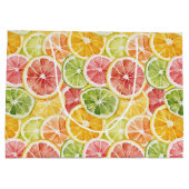 Berry Green Orange Pink Fruit Bridal Shower Groot Cadeauzakje (Achterkant)