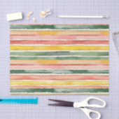 Berry Green Orange Pink Fruity Stripes Birthday Tissuepapier (Craft)