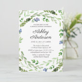Berry Greenery Bridal Shower Kaart (Staand voorkant)