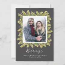 Berry & Greens Floral Blessings Lijst met kerstmis