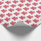 Berry grote zus - Schattigee aardbei woordspeling Cadeaupapier (Hoek)