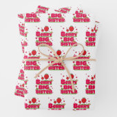 Berry grote zus - Schattigee aardbei woordspeling Inpakpapier Vel (In situ)