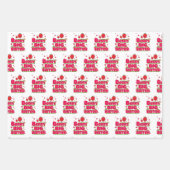 Berry grote zus - Schattigee aardbei woordspeling Inpakpapier Vel (Voorkant)