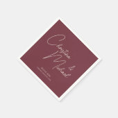 Berry · Handgeschreven Script Servet (Hoek)