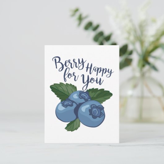 Berry Happy Briefkaart (Staand voorkant)