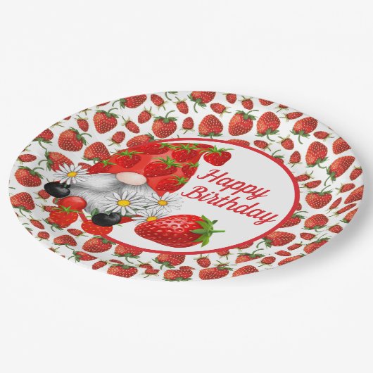Berry Happy Gnome Papier Bord (Gekanteld)