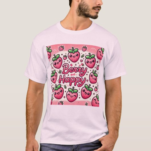 Berry Happy T-shirt (Voorkant)
