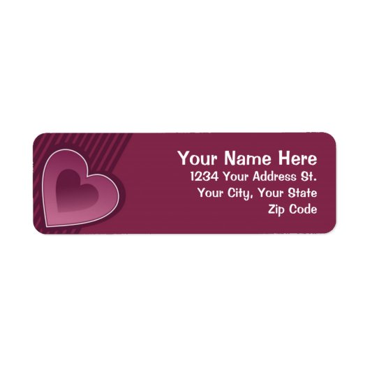 Berry Hearts Etiket (Voorkant)