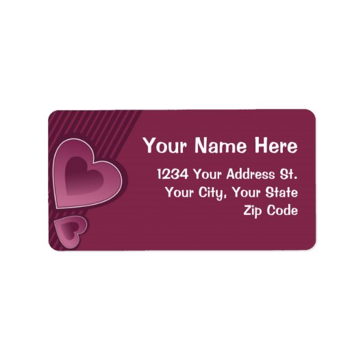 Berry Hearts Etiket (Voorkant)