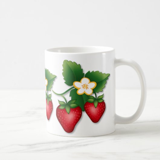 Berry heerlijk Ik hou van aardbeien Koffiemok (Rechts)