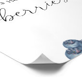 Berry - Hoeveel bessen vrijgezellenfeest spel Poster (Hoek)