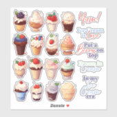 Berry Ice Cream Stickers (Vel)