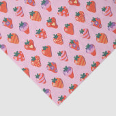 Berry Illustrated Strawberry Tissuepapier (Detail)