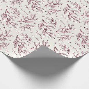 Berry Imprint Plum Vakantie Cadeaupapier