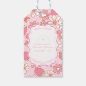 Berry in het Bloom Vrijgezellenfeest Cadeaulabel (Achterkant)