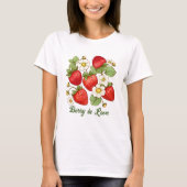 Berry in liefde zomer fruit aardbei t-shirt (Voorkant)