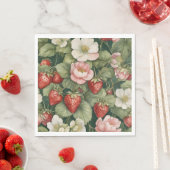 'Berry in Love' Aardbei en Bloemig Servet (Insitu)