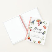 Berry in Love Berries Bridal Shower Guest Book Notitieboek (Binnen)