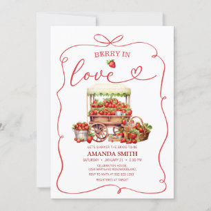 Berry in Love Coquette Bruids Douche Uitnodiging