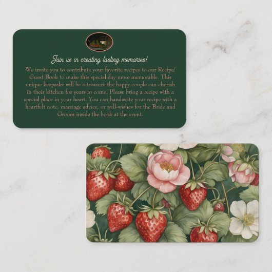 Berry in Love: Recept Aanvraag Behuizing kaart (Voorkant / Achterkant)