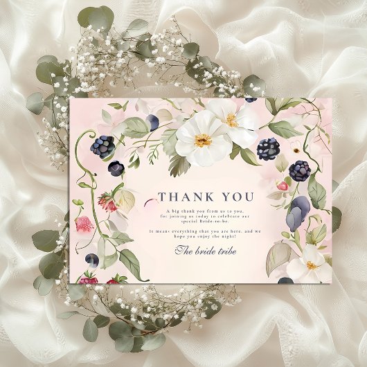 Berry in Love Shower Bedankkaart