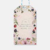 Berry in Love Shower Cadeaulabel (Achterkant)