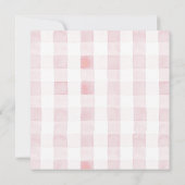 Berry in Love Strawberry Bow Basket Bridal Shower Kaart (Achterkant)