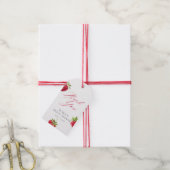 Berry in Love Strawberry Bridal Shower Cadeaulabel (Met Touw)