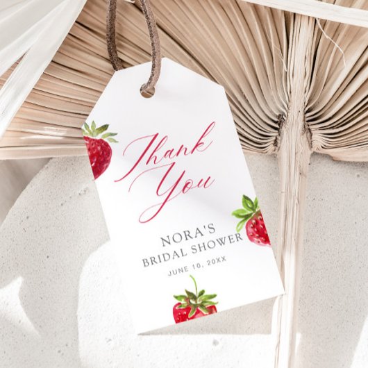 Berry in Love Strawberry Bridal Shower Cadeaulabel