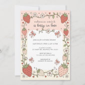 Berry in Love Strawberry Bridal Shower Kaart (Voorkant)