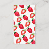 Berry in Love Strawberry Vrijgezellenfeest Kusses  Informatiekaartje (Achterkant)